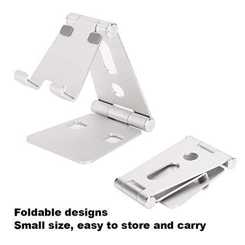 Suporte para telefone móvel com almofadas de silicone, suportes para telefone móvel, liga de alumíni