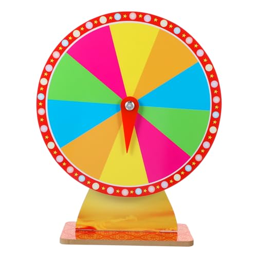 CIMAXIC Rotatable Roulette Wheel for Fortune Dry Erase Prize Spinner for Carnivals Parties and Events Portable Game Prop for DIY Fun