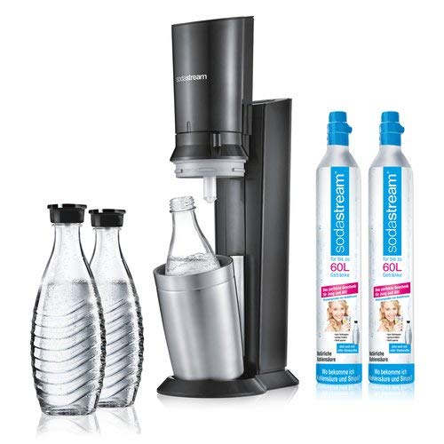 SodaStream Crystell 2.0 mit 2 Co² Zylinder 425gr./60L und 2...