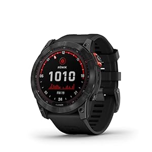Garmin fēnix ​​7X Solar, Reloj GPS multideporte con carga solar, pantalla táctil, linterna LED, frecuencia cardíaca, mapas y música, Negro