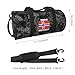 Norge Norway Flag Convertible Garment Bag with Shoulder Strap, Carry on Garment Duffel Bag for Men Women - Rolling Foldable for Travel Luggage Bags (Black)