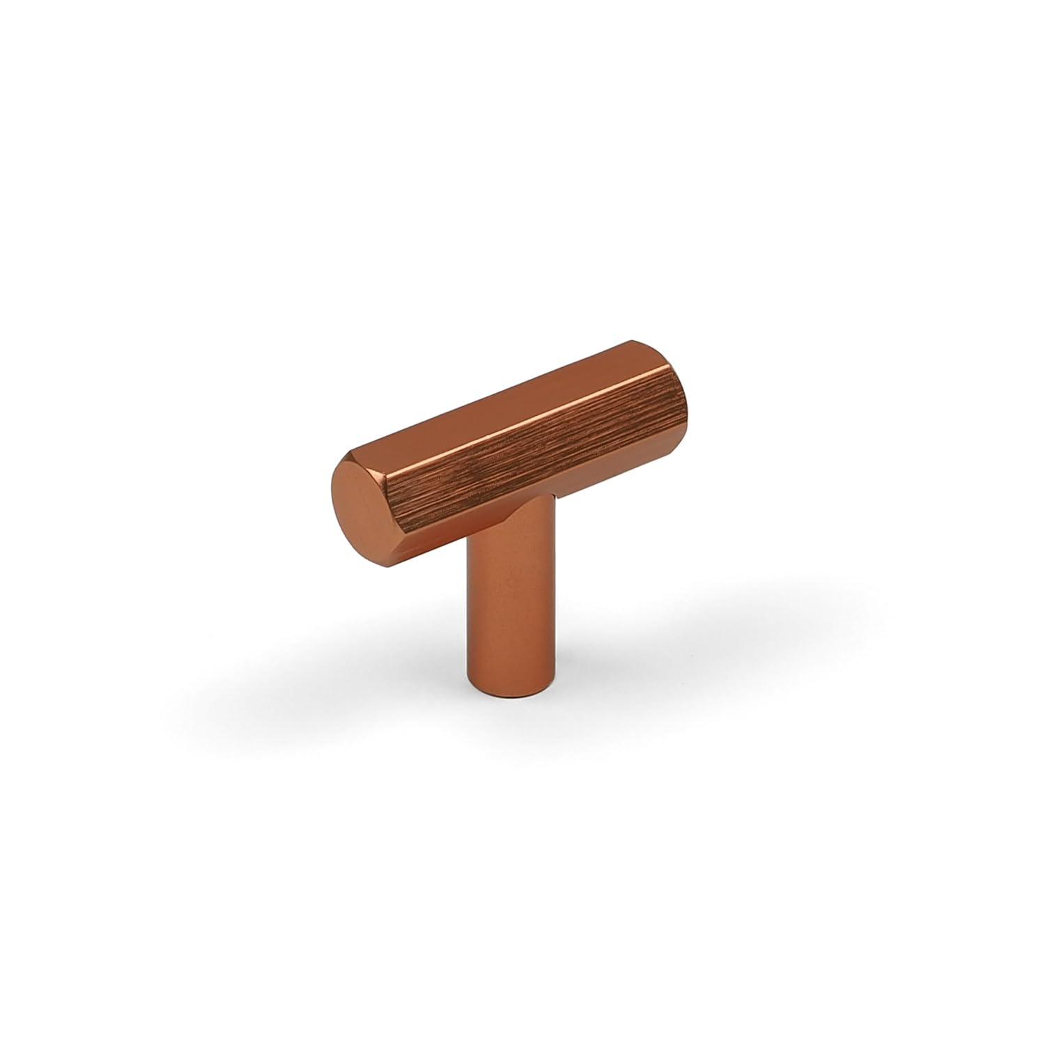 Rose Gold Hexagon T-Bar Pull Cabinet Knob 40mm Upcycle Revamp from B&Q