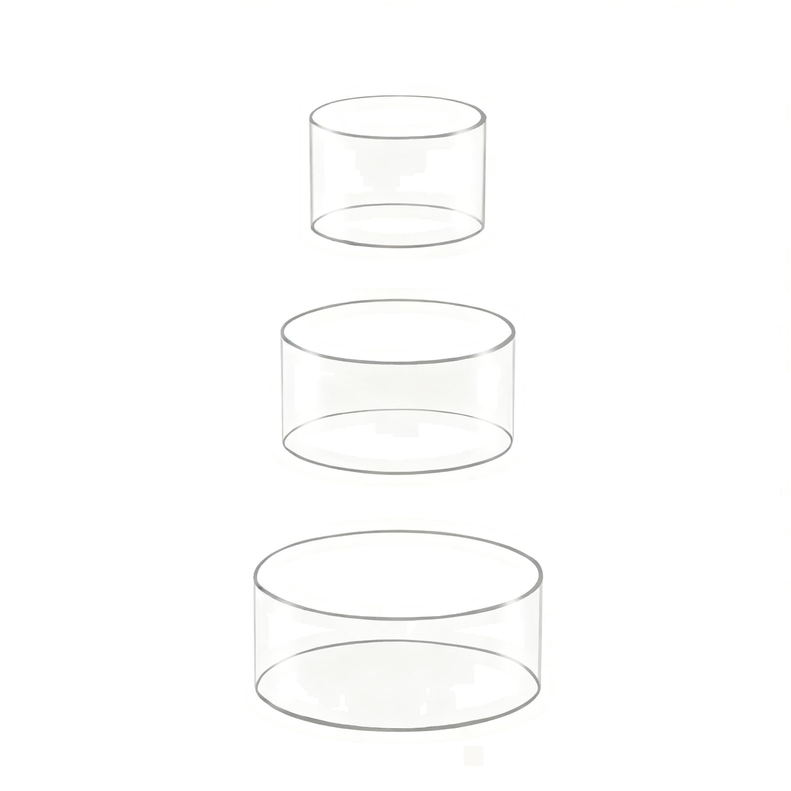 KIXZSAZ Acrylic Cake Stand Stacked Display Party Arrangements Adds Elegant To Any Celebration Cake Stands Transmission , Clear Without Lid