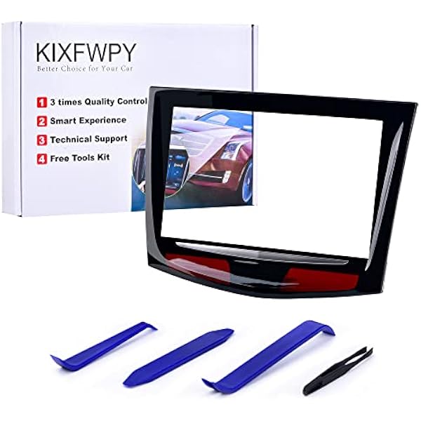 flysclean bez żelu zamiennik ekranu dotykowego CUE do 2013 2014 2015 2016 2017 2018-2020 Cadillac ATS SRX XTS CTS ESCALADE CUE zamiennik ekranu z zestawem narzędzi do demontażu