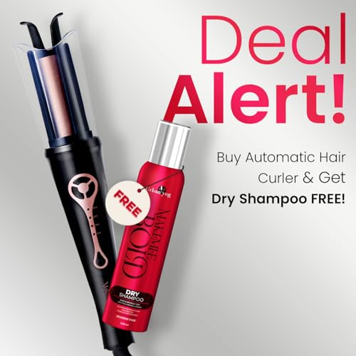 Image of Urban yog MakeMeeBold Automatic Hair Curler| Easy Two-Way Curling Iron with 4 Temperature Settings | Gifts for woman | Anti-Scald Design, Quick Curls in 10-15 Min, Tangle-Free
