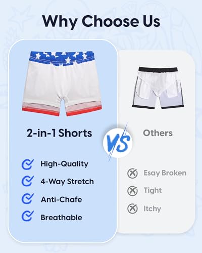 Image of maamgic Boys Swim Trunks with Compression Liner Quick Dry Swim Shorts Anti-Chafe Boy Bathing Suit