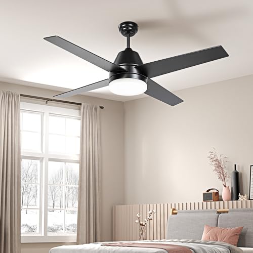 HOMCOM Ventilador de Techo con Luz 46W