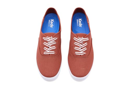 Image of Keds Women's Champion Canvas Lace-Up Rust Canvas 6.5 Wide