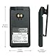 BP-279 Li-Ionen-Akku für F1000 F2000 F1000D F2000D F1000S F2000T Ersatz-Funkbatterie mit Gürtelclip