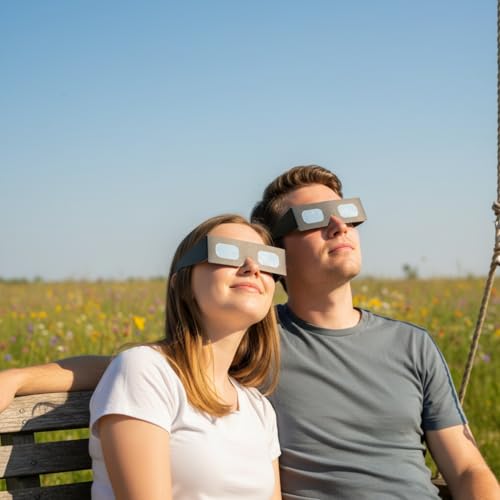 Miniatura 7 de Gafas Eclipse Solar Homologadas Iso 12312-2 Ce Epi Lentes Para Eclipse Solar Fabricante Europeo Reconocido Aas Eclipse Total España 2026 Orbiter Pack De 2