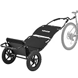 VEVOR Rimorchio da Carico per Bici, Portata Max 27 kg, con Ruote da 305 mm