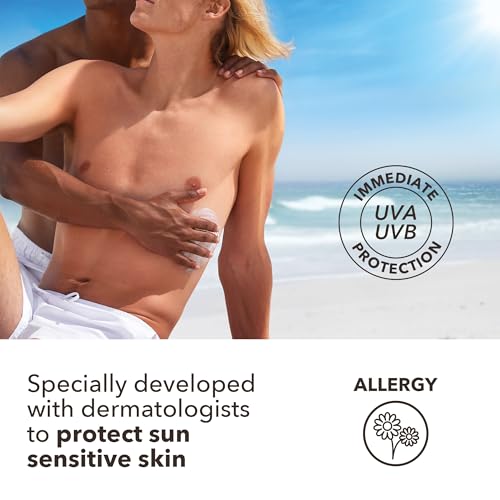 Piz Buin Allergy Sun Sensitive Skin Lotion FPS 50 (400 ml), protector solar corporal con FP50, protección solar muy alta para pieles sensibles, loción corporal con filtros UVA/UVB