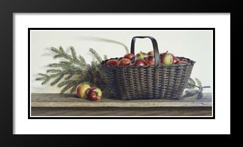 Pauline Eble Campanelli Framed and Double Matted 25x29 Winter Apples