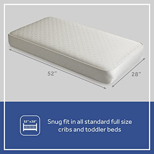 Sealy Nature's Haven 2-Stage Baby Crib Mattress And Toddler Bed Mattress, 150 Extra Firm Coils, Breathable Cotton, Greenguard Air Quality Certified - Made In Usa, 52"X28" #TOP6