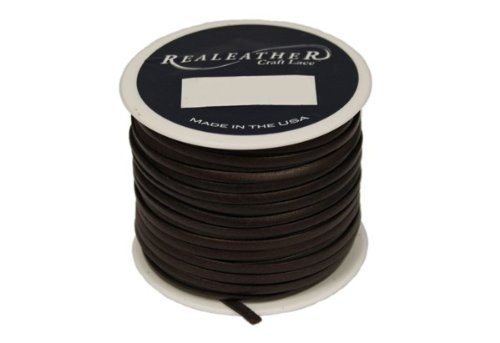 SLC Brown Leather Calf Skin Lace, 3/32