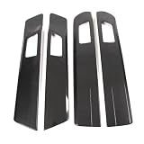 SARAYO Para Toyota Tundra. Para Toyota Sequoia 2022-2023. Etiqueta Engomada Del Ajuste De La Cubierta Del Marco Del Panel De La Manija Interior Del Coche Accesorios Del Coche (Color : Carbon fiber)