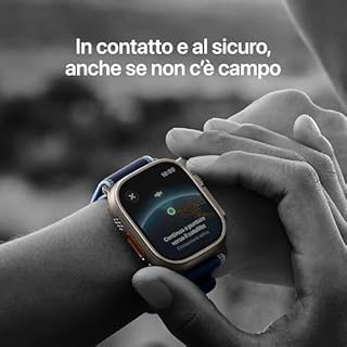 Apple Watch Ultra 3 GPS + Cellular, Cassa 49 mm in titanio nero con Cinturino Ocean nero