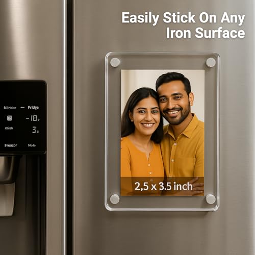 tinydabba Magnetic Acrylic Photo Frame | Double-Sided Polaroid Display | Pack of 3 by tinydabba - 6