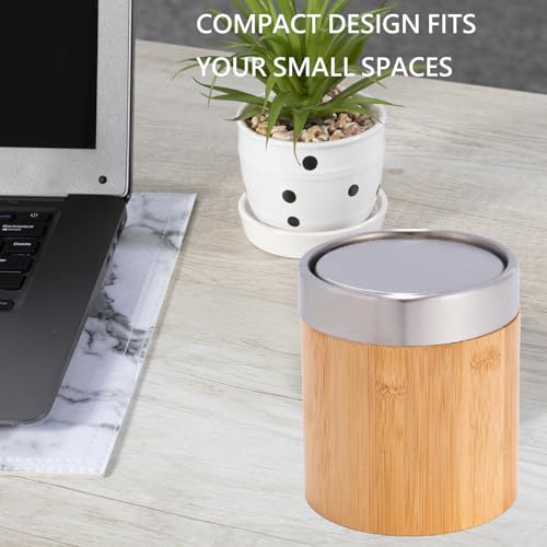 Poubelle de Table Compacte 1,3L Anti Odeur avec Sacs Dédiés pour Coiffeuse - 5