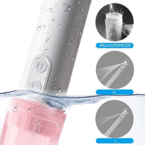LQKYWNA Portable Bidet, Electric Bidet Sprayer, 140ml Handheld Travel Bidet Bottle for Postpartum Care Personal Hygiene Cleaning Elderly Washing (Pink)