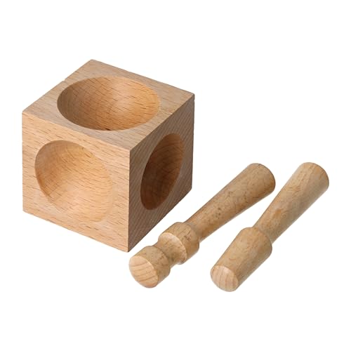 Vintaj Tools Dapping Block Wood 2 Punches