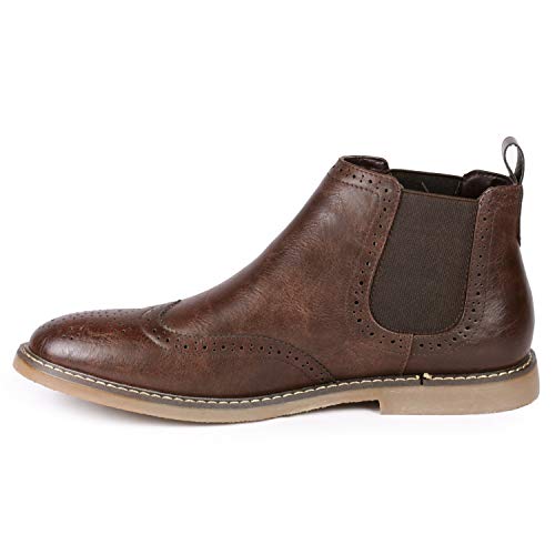 Metrocharm MC140 Men's Dress Wing Tip Casual Ankle Chelsea Boot4
