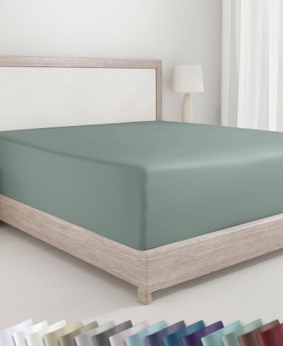 California Design Den 100% Cotton Sateen Deep Pocket King Fitted Sheets
