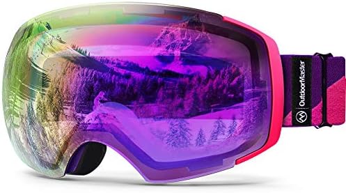 OutdoorMaster Ski Goggles PRO - Frameless, Interchangeable Lens 100% UV400 Protection Snow Goggles for Men & Women