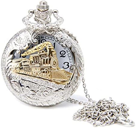 YouBella Pocket Watch Pendant with Chain for Husband Unique Memorable Gift Dual Purpose Stainless Steel Clock for Men (YBWATCH_0030)