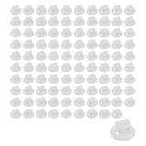 Dahszhi 100Pcs Card Stands Translucent Plastic Card Holders Game Card Stands Paper Miniature Bases Transparent Diameter 0.77' Pitch 0.08'