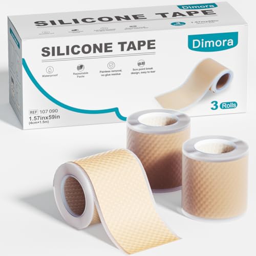 Dimora Silicone Tape 3 Rolls, 1.6 x 59 Inch Each