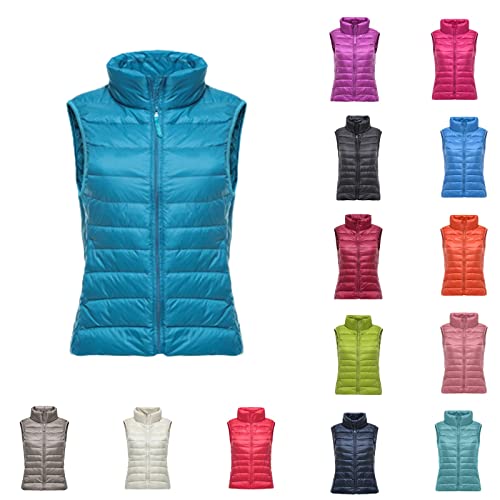 Chaqueta ligera e impermeable tipo chaleco acolchado para mujer activo 4