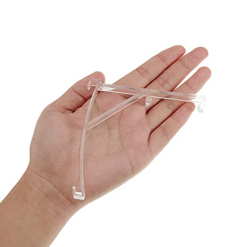 Patelai Valance Clips Plastic Vertical Blinds Brackets 3.5 Inch Vertical Blinds Clear Plastic For Blinds Parts Accessory Components (4) #TOP2