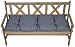 Produktbild Polster, Kissen, Auflage für Gartenbank, Bankkissen 120 x 50 x 12 cm Stoff Nuevo Loneta anthrazit