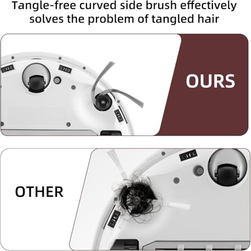 VIEWALL Q10 S5+ Zubehör für Roborock Q10 S5+,Q10 S5 Staubsauger,1 Hauptbürsten,4 HEPA-Filter,4 Wischtücher,4 Seitenbürsten,1 Bürste,1 Schraubendreher Ersatzteilset