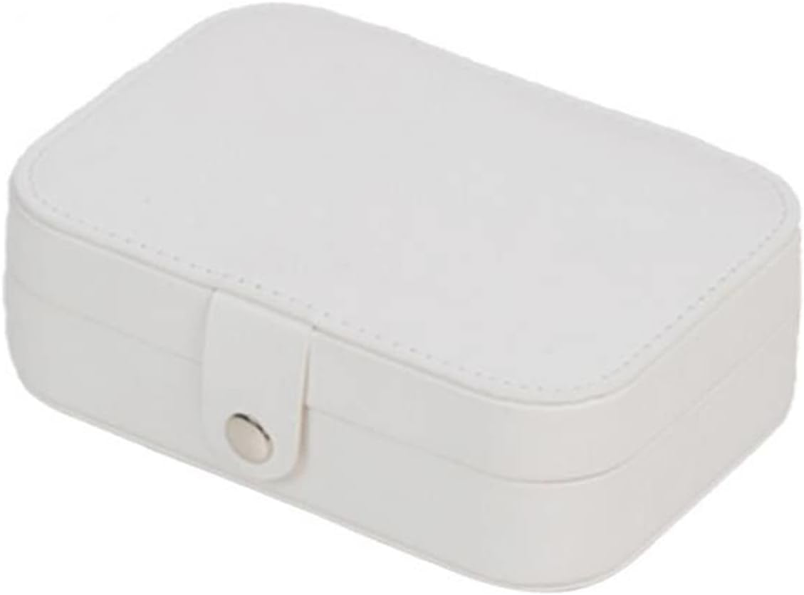 Woven Microfiber Jewelry Organizer Portable Multilayer Flip Bracelet Necklace Portable Jewellery Storage Holder Case 1Pcs (Color : B03 16.5x11.5x5.5cm)