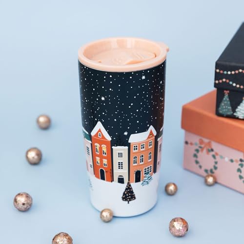 Vaso térmico de acero inoxidable con diseño navideño 20 oz miniatura 4
