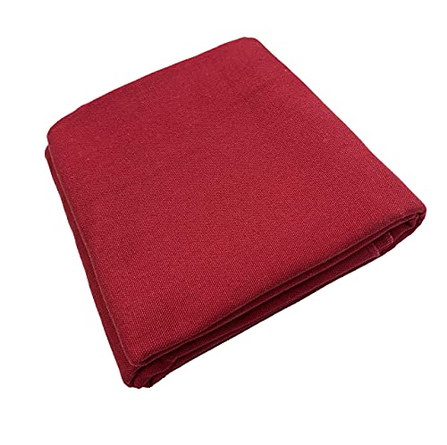 Image of 60 inch Wide 10 oz Dyed Cotton Duck Canvas Fabric Red, Mercerized Cotton Cloth by The Yard for Bags, Backdrops, Crafts, Painting, Rustic Projects