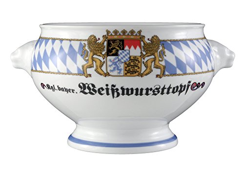 Seltmann Weiden 001.455576 Compact Bayern - Löwenkopfterrine/Terrine/Suppenterrine ohne Deckel 2,1 l - Porzellan