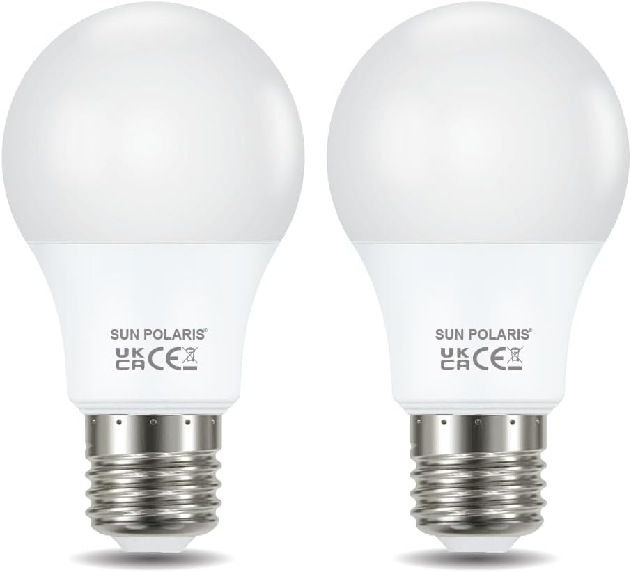 E27 Led Bulb Natural Cool White 4000k, 40w Equivalent 4.9 Watt Edison Screw Lightbulbs, 470 Lumens, Energy Saving Non-Dimmable Standard GLS Lightbulb, Bright Light Bulbs For Home Pack of 2