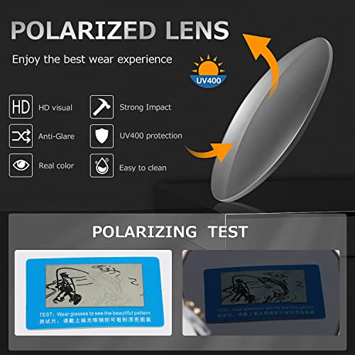 Miniatura 7 de Kimorn Gafas De Sol Polarizadas Para Mujeres Y Hombres, Retro, De Gran Tamaño, Cuadradas, Vintage, Sombras De Moda, Uv400, Clásicas, Grandes, De Metal, K1221, Oro Gris