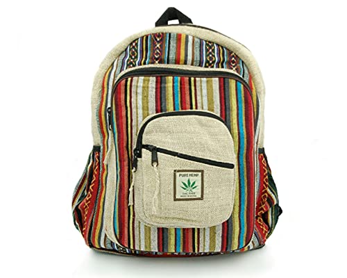 Craftmano Hanf Rucksack, Natürliche...