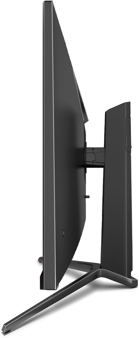 lateral view of the LC-M27-QHD-180 monitor, highlighting its slim profile.