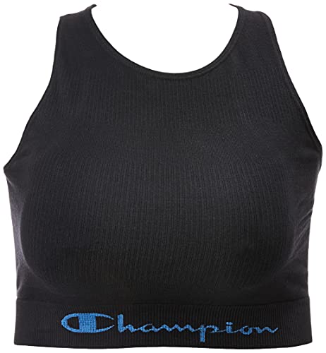 Top Cropped Esportivo, Champion, Feminino, Preto, G