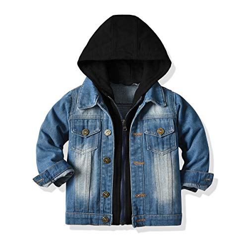 CM C&M WODRO Baby Boys Girls Denim Jacket Kids Toddler Button Down Jeans Jacket Top Coat Outerwear