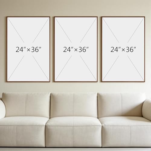 Thalasse Large 3-Piece 3D Textured Wall Art for Living Room, 24x36 Inch | Wabi Sabi Sandstone Relief Panels with Solid Wood Frames, Minimalist Wall Decor for Hallway and Entryways - Image 5