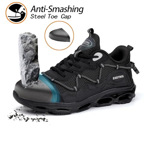 Steel Toe Sneakers for Men Women Composite Toe Safety Shoes Comfortable Lightweight Slip-Resistant Work Tennis Shoes for Construction Industrial Zapatos de Trabajo para Mujer Hombres3