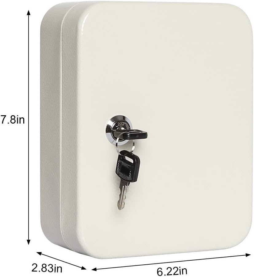 Key Boxes, Key Cabinet, Key Cabinet Wall Mount, Steel Materials Anti Scratch Practical Strong Storage Tools, Suitable For Property Managers, Car Dealers, Repair Shops(Single Box Without Key Tag) 3
