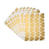 LucyLews Home Wall Decals Peel and Stick, Gold Heart Wall Decals, Removable Decals Safe on Painted Walls, Matte Finish, 2 inches, 120 Decals