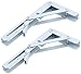 Produktbild SCJ Faltbare Regalhalterung Folding 2Pcs Weiß Floating Triangle Bracket Heavy Duty Wandregal Unterstützung für Klapptisch, Klappbank, Klapptheke, Lagerregal